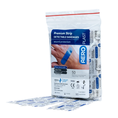 Aero Healthcare AEROPLAST Premium X-Wide Detectable Strip 7.5 x 2.5cm Bag/50