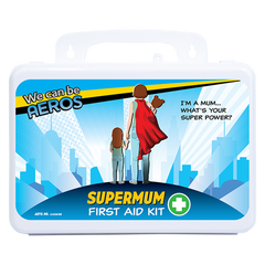 Aero Healthcare SUPERMUM 2 Series Plastic Waterproof First Aid Kit 21 x 7.5 x 13cm