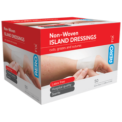 Aero Healthcare AEROFIX Non-Woven Island Dressing 6 x 8cm Box/50