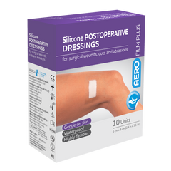 Aero Healthcare AEROFILM PLUS Sensitive Silicone Postoperative Dressing 6 x 8cm Box/10