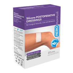 Aero Healthcare AEROFILM PLUS Sensitive Silicone Postoperative Dressing 9 x 15cm Box/10