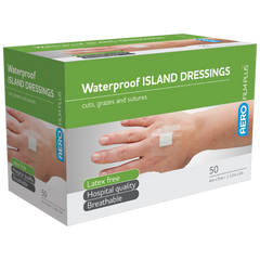Aero Healthcare AEROFILM PLUS Waterproof Island Dressing 4 x 5cm Box / 50