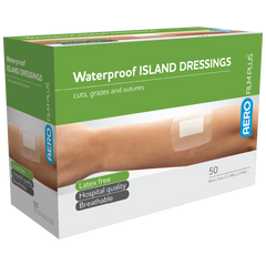 Aero Healthcare AEROFILM PLUS Waterproof Island Dressing 6 x 7cm Box / 50