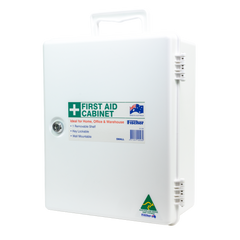 Aero Healthcare AEROCASE Small White Plastic Cabinet with Key Latch 26 x 32 x 14cm