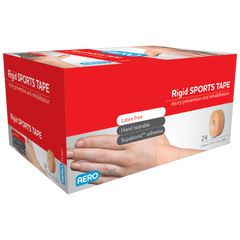 Aero Healthcare AEROPLAST Rigid Sports Tape 2.5cm x 13.7M Box/24