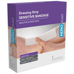 Aero Healthcare AEROPLAST Sensitive Dressing Strip 6cm x 1M