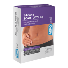 Aero Healthcare AEROSCAR Silicone Scar Patch 7.4 x 4.4cm Box/10