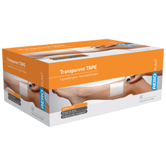 Aero Healthcare AEROTAPE Transparent Plastic Tape 2.5cm x 5M Box/12