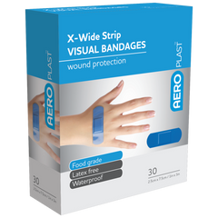 Aero Healthcare AEROPLAST Premium Visual Strip 7.5 x 2.5cm Box/30