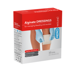 Aero Healthcare AEROWOUND Alginate Dressing 10 x 10cm Box/10