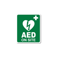 Aero Healthcare CARDIACT AED On Site Sticker 10 x 12cm