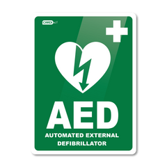 Aero Healthcare CARDIACT Poly AED Sign 22.5 x 30cm