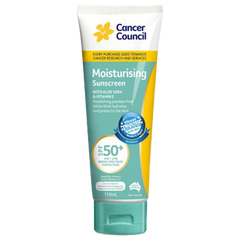 Aero Healthcare CANCER COUNCIL SPF50+ Moisturising Sunscreen Tube 110mL
