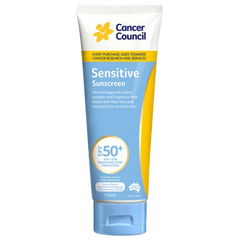Aero Healthcare CANCER COUNCIL SPF50+ Sensitive Sunscreen Tube 110mL (Carton of 24 Tube/1)