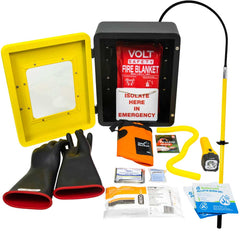 Volt Safety Wall Mounted High Voltage Rescue Kit Class 1 7.5kV