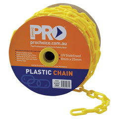 ProChoice 8mm YELLOW plastic chain 8mm x 25m (PCY825)
