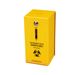 Aero Healthcare AEROHAZARD Steel Sharps Disposal Safe 2L (includes 2 x SD2000)