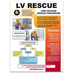 Volt Safety Low Voltage Rescue Poster