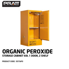 PRATT ORGANIC PEROXIDE CABINET 60LTR. 1 DOOR, 2 SHELF (5517APO)