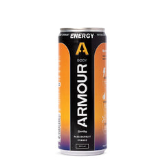 Body Armour Energy+ Zero Sugar 330ml Can (Pack of 6) - Passionfruit + Orange