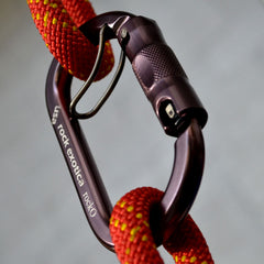 Rock Exotica rockO WireEye Auto-Lock Carabiner - 24Kn