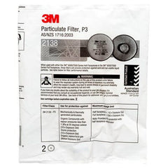 3M GP2/GP3 Particulate, Ozone & Nuisance Level OV/AG Disc Filter (2138) -Pk 2