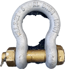 Grade S Safety Pin Bow Shackle 03.2T 16mm (503516)