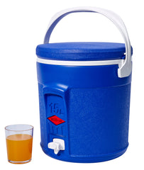 Willow Jug Cooler With Tap Round Blue 15L