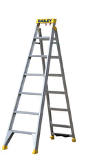 Bailey Ladders Pro Aluminium Dual Purpose 7 150kg Industrial Punchlock - 2.1m/3.8m