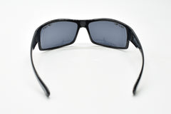 EYRES 4EVER Shiny Black & Silver Frame Grey Lens