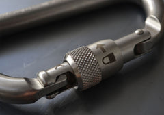 Rock Exotica rockD Stainless Steel Screw-Lock Carabiner - 41Kn