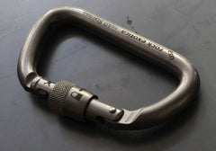 Rock Exotica rockD Stainless Steel Screw-Lock Carabiner - 41Kn