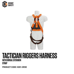 M-L LINQ Tactician Riggers Harness With Dorsal Extension Strap (H201-DRSE)