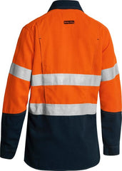 Bisley TenCate Tecasafe Plus 580 Women's Taped Hi Vis Lightweight FR Vented Shirt