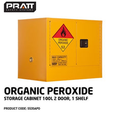 PRATT ORGANIC PEROXIDE CABINET 100LTR. 2 DOOR, 1 SHELF (5535APO)