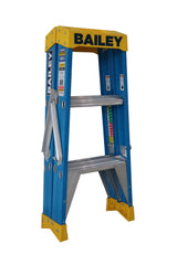 Bailey Ladders Pro Fibreglass Double Sided 3 150kg Industrial Punchlock - 0.9m