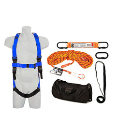 Basic Roofer's Kit with Safety Harness and Ropeline