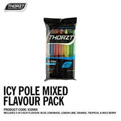 THORZT Icy Pole Mixed Flavour Pack - 10 x 90mL (ICEMIX)