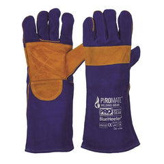 ProChoice Welding Glove BLUE HEELER Blue & Gold, Kevlar Stitched, Reinforced. Length 40cm (KBW16E)