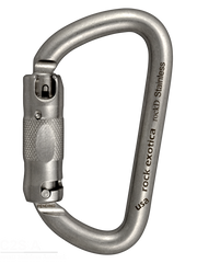 Rock Exotica rockD Stainless Steel Auto-Lock Carabiner - 41Kn