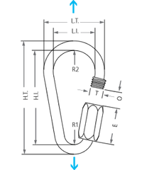 Peguet Pear Quicklink Zinc Plated Steel 6mm