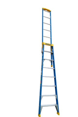 Bailey Ladders Pro Fibreglass Step Extension 8 150kg Industrial Punchlock (2.4m/4.1m)