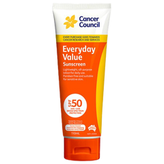 Aero Healthcare CANCER COUNCIL SPF50 Everyday Value Sunscreen Tube 110mL (Each)