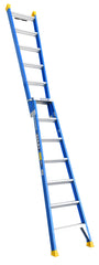 Bailey Ladders Heavy Duty Fibreglass Dual Purpose 7 with V Rung 150kg Riveted - 2.1m/3.8m