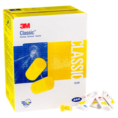 (Case of 10 boxes) 3M Yellow Uncorded Earplugs in Pillow Pack Class 4 SLC80 23dB (200 pairs per box) (70071514916)