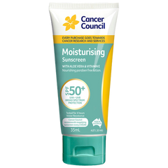 Aero Healthcare CANCER COUNCIL SPF50+ Moisturising Sunscreen Tube 35mL (Carton of 35 Each)