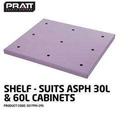 PRATT SHELF. SUITS ASPH 30LTR AND 60LTR CABINETS (5517PH-29S)