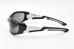 EYRES BERCY Matt Black & White Frame Grey Lens