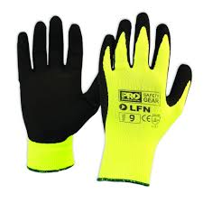 ProChoice XL/9 Latex/Nylon Hi Vis Yellow/Black