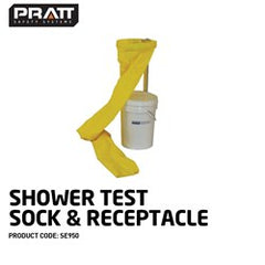 Emergency Shower Test Sock & Receptacle (SE950)